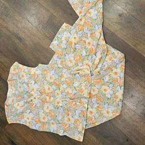 Victoria’s Secret Vintage Gold Label Floral Pajama Set Medium